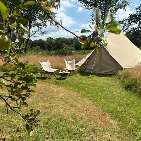 Tente de luxe Boutique Tent Bij Laaken Op Unieke Plek In Het Met Luxe Bed Vorden